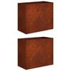 vidaXL &Gamma;&lambda;ά&sigma;&tau;&rho;&alpha; &Kappa;ή&pi;&omicron;&upsilon; 2 &tau;&mu;&chi;. &Sigma;&kappa; rusty 60 x 30 x 50 &epsilon;&kappa;.