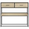 vidaXL Τραπέζι Κονσόλα Sonoma Δρυς 90x35x80 εκ. Επεξεργασμένο Ξύλο