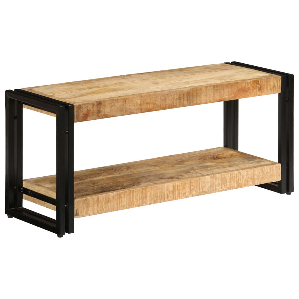 vidaXL Έπιπλο Τηλεόρασης 90 x 30 x 40 εκ. από Μασίφ Ξύλο Μάνγκο