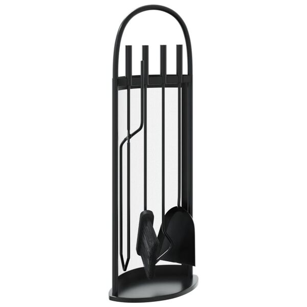 vidaXL Σετ Εργαλείων Τζακιού 5 τεμ. 23x15x66 εκ. από Ατσάλι