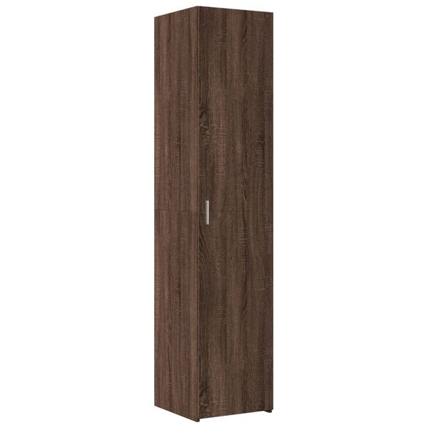 vidaXL Ντουλάπι Καφέ Δρυς 40x42,5x185 εκ. από Επεξεργασμένο Ξύλο