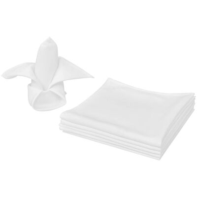 Πετσέτες Φαγητού 100 τεμ. Λευκές 50 x 50 εκ.