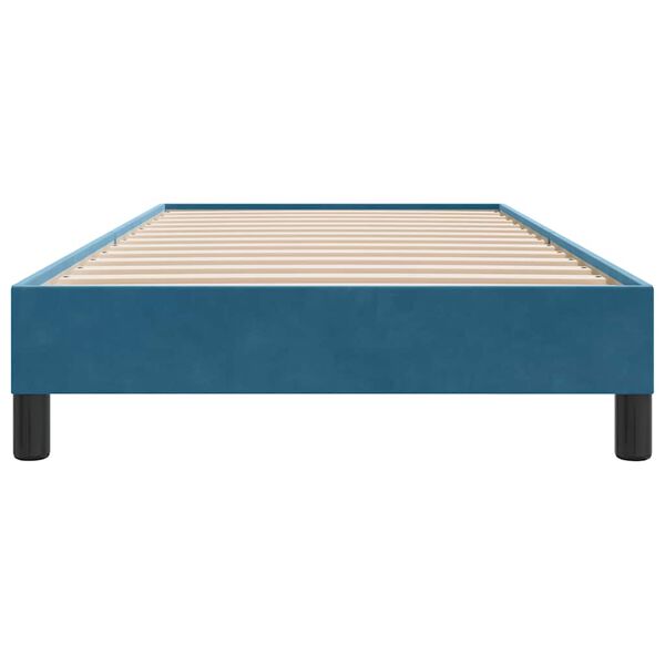 vidaXL Box Spring Κρεβάτι χωρίς στρώμα Σκούρο μπλε Βελούδινο