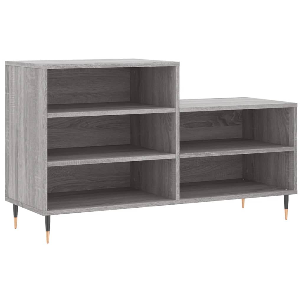 vidaXL Παπουτσοθήκη Γκρι Sonoma 102x36x60 εκ. από Επεξεργασμένο Ξύλο