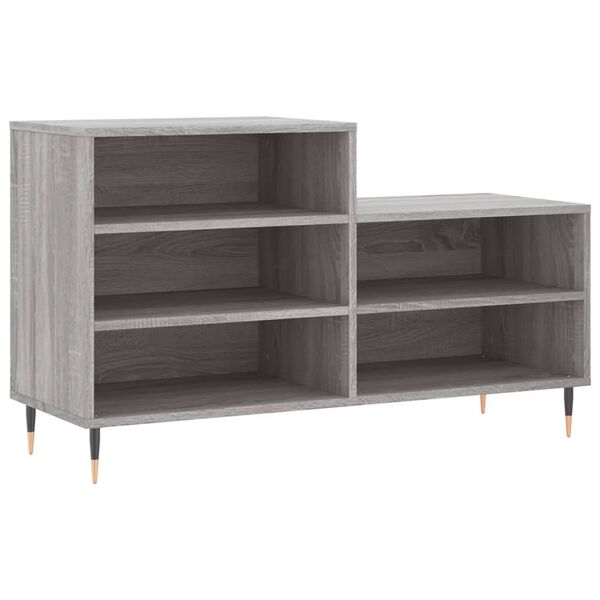vidaXL Παπουτσοθήκη Γκρι Sonoma 102x36x60 εκ. από Επεξεργασμένο Ξύλο