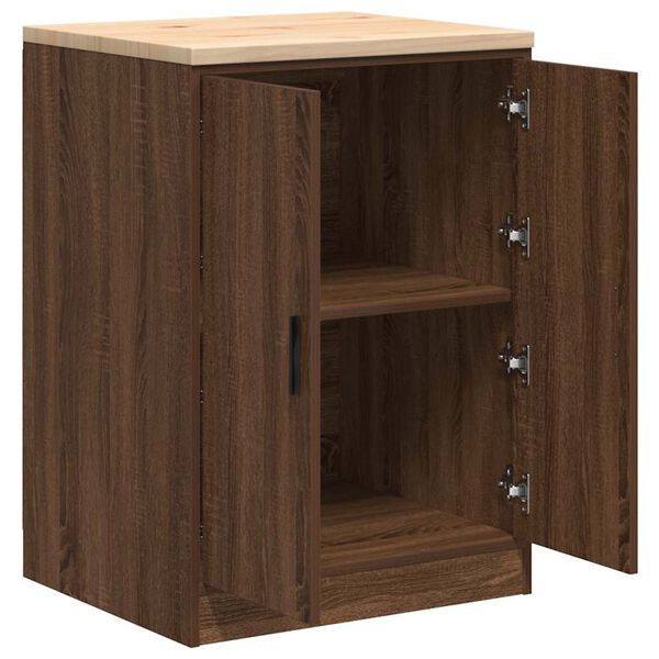 vidaXL ντουλάπι αποθήκευσης γκαράζ 60x51x85 εκ μασίφ ξύλο πεύκο