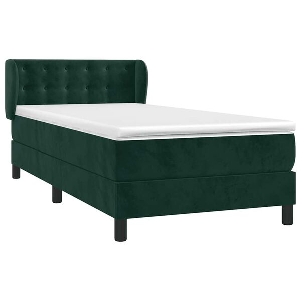vidaXL &Kappa;&rho;&epsilon;&beta;ά&tau;&iota; Boxspring &mu;&epsilon; &Sigma;&tau;&rho;ώ&mu;&alpha; &Sigma;&kappa;&omicron;ύ&rho;&omicron; &Pi;&rho;ά&sigma;&iota;&nu;&omicron; 80x200 &epsilon;&kappa;. &Beta;&epsilon;&lambda;&omicron;ύ&delta;&iota;&nu;&omicron;