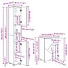 vidaXL Σετ Επίπλων Μπάνιου με συρτάρι 4 pcs Λευκό 30 x 35 x 192 εκ.