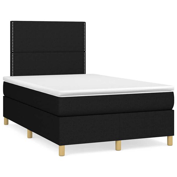 vidaXL &Kappa;&rho;&epsilon;&beta;ά&tau;&iota; Boxspring &mu;&epsilon; &Sigma;&tau;&rho;ώ&mu;&alpha; &Mu;&alpha;ύ&rho;&omicron; 120x190 &epsilon;&kappa;. &Upsilon;&phi;&alpha;&sigma;&mu;ά&tau;&iota;&nu;&omicron;