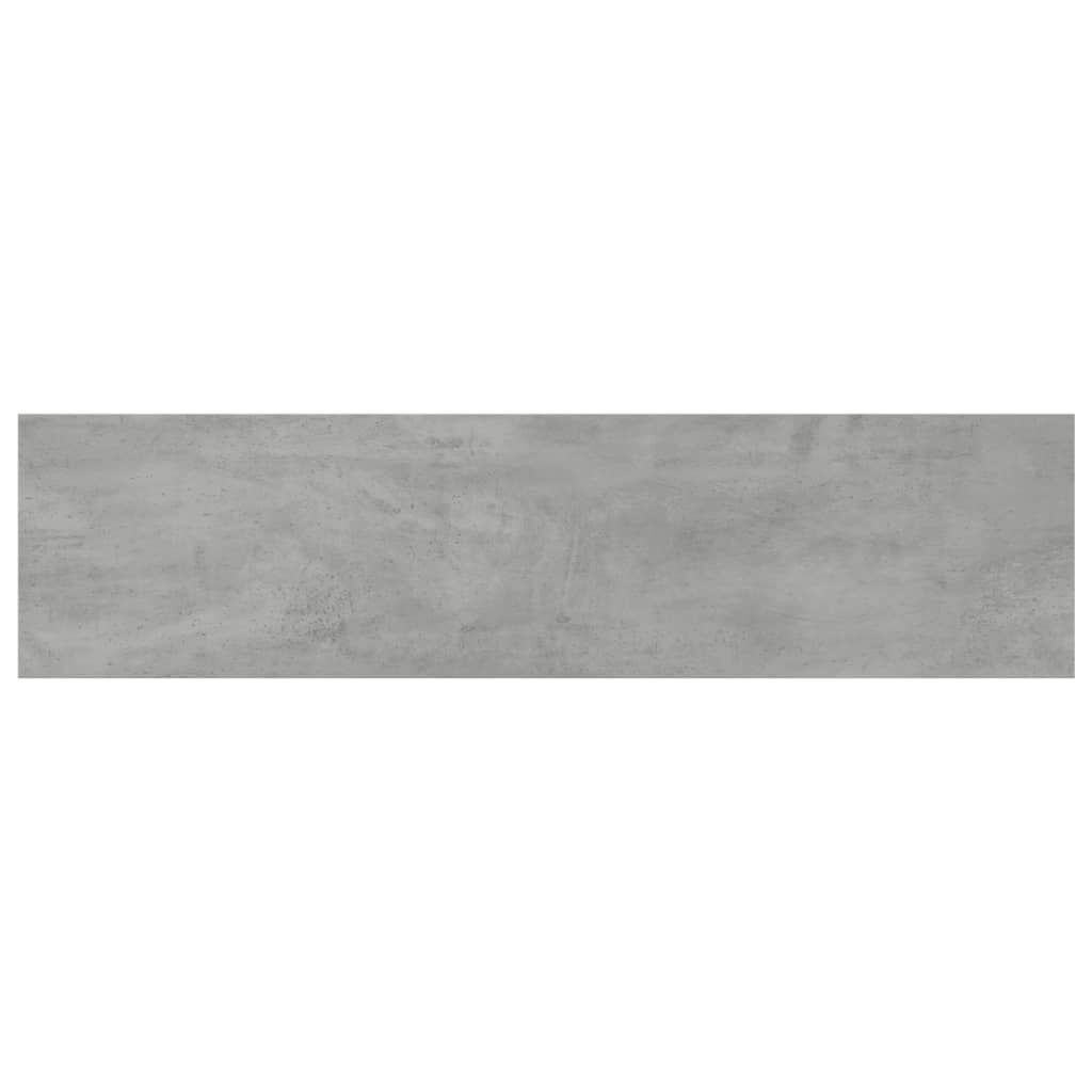 vidaXL Ράφια Βιβλιοθήκης 4 τεμ. Γκρι Σκυροδ. 80x20x1,5 εκ. Επεξ. Ξύλο