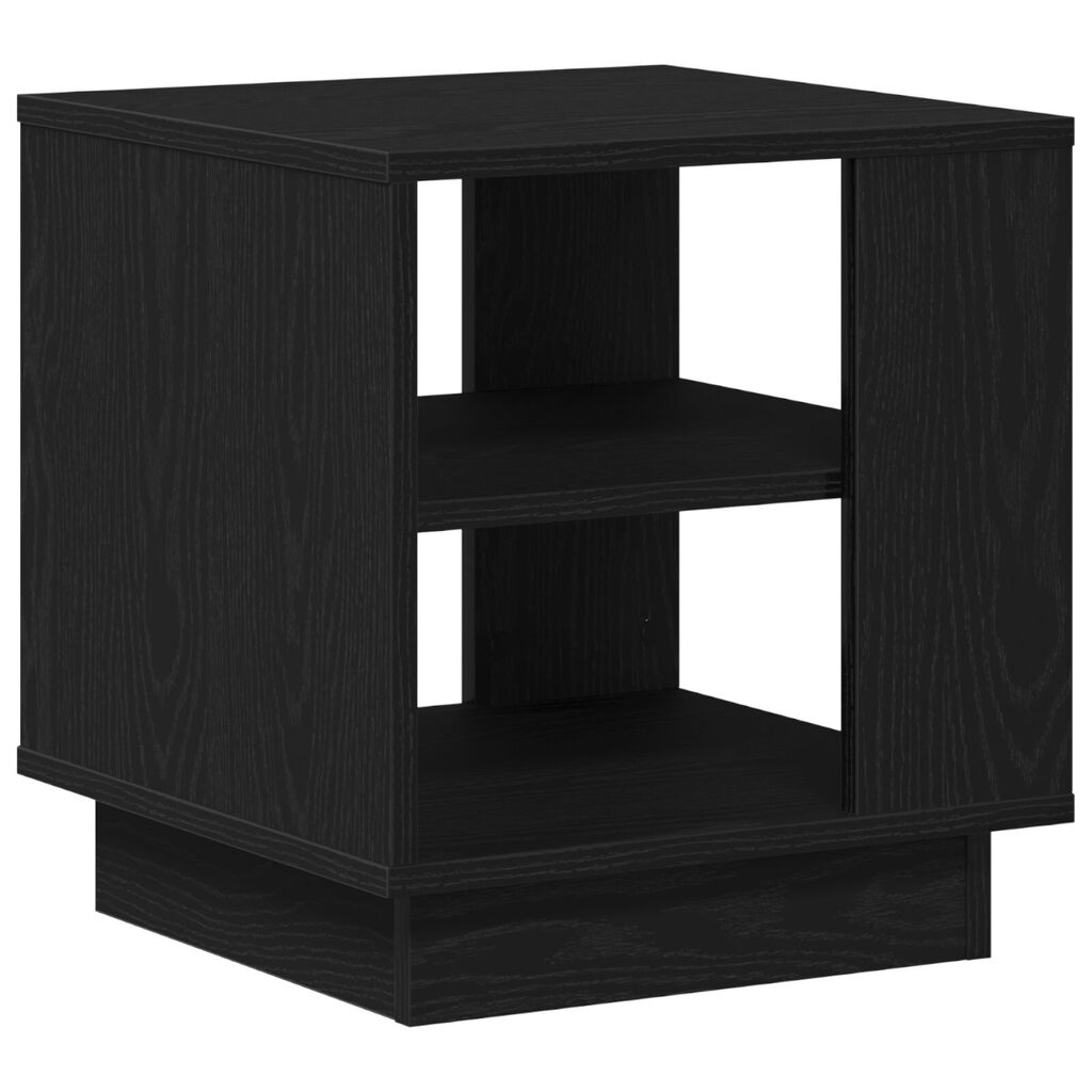 vidaXL Τραπέζι σαλονιού Μαύρο Δρυς 40x40x43 εκ Επεξεργασμένο Ξύλο
