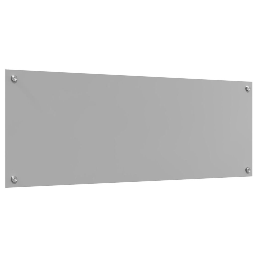 vidaXL Φωτιστικό Πίσω Κουζίνας Ανοιχτό Γκρι 110x40x0,6 εκ. Γυαλί Ανθεκτικό