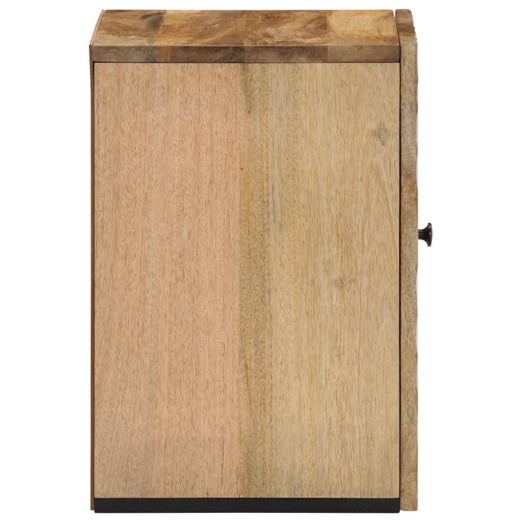 vidaXL Ντουλάπι Μπάνιου Επιτοίχιο 38x33x48 εκ. από Μασίφ Ξύλο Μάνγκο