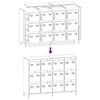 vidaXL Ντουλάπι Ροζ 135x39x103,5 εκ. από Χάλυβα Ψυχρής Έλασης