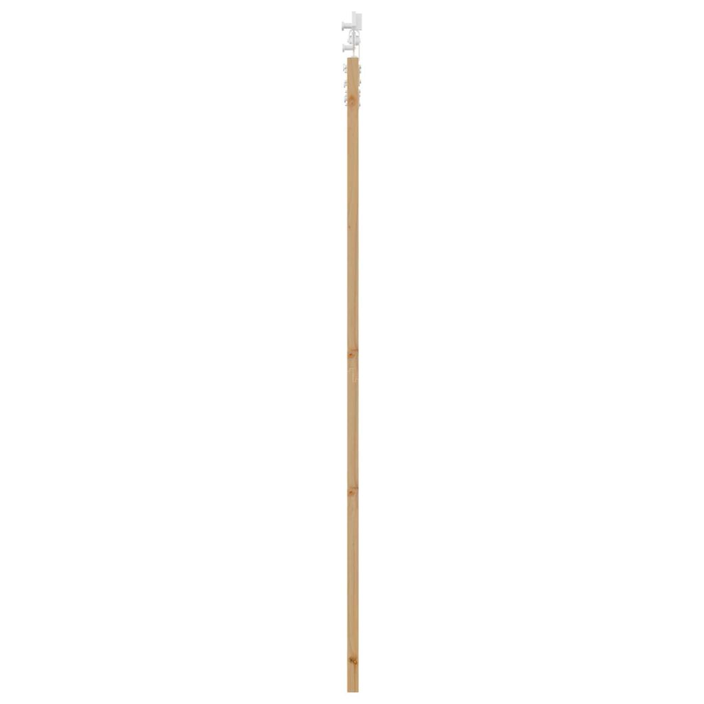 vidaXL Συρόμενη Πόρτα Καφέ 86 x 211 cm Ξύλο και μέταλλο