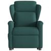 vidaXL Πολυθρόνα Ηλεκ. Ανακλ. Ανύψωση Σκ. Πράσινο Υφασμάτινη