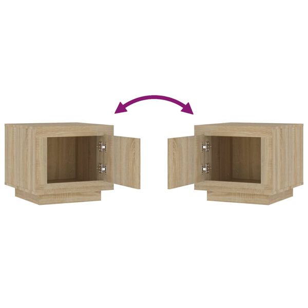vidaXL Τραπεζάκι Σαλονιού Sonoma Δρυς 51x50x45 εκ. Επεξεργασμένο Ξύλο