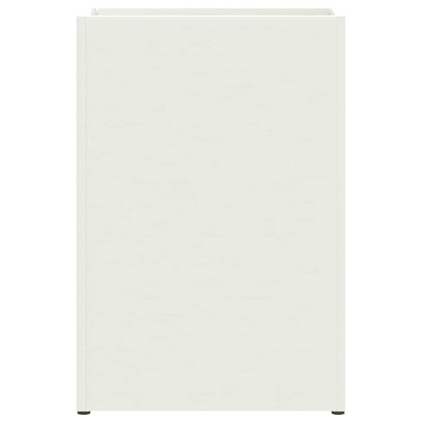 vidaXL Σχέδιο & βάση αποθήκευσης Λευκό 28 x 12 x 41 εκ Μέταλλο