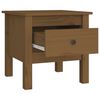 vidaXL Βοηθητικά Τραπέζια 2 τεμ. Καφέ Μελί40x40x39εκ.Μασίφ Ξύλο Πεύκου