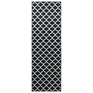 vidaXL &Chi;&alpha;&lambda;ί Runner LESAKA &Mu;&alpha;ύ&rho;&omicron; &kappa;&alpha;&iota; &lambda;&epsilon;&upsilon;&kappa;ό 80 x 150 cm