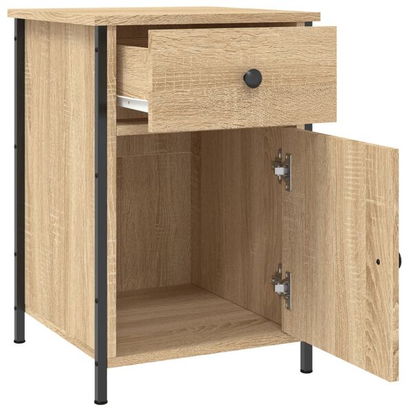 vidaXL Κομοδίνα 2 τεμ. Sonoma Δρυς 40x42x60 εκ. από Επεξεργασμένο Ξύλο