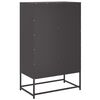 vidaXL Ντουλάπι Μαύρο 68x39x111,5 εκ. από Χάλυβα