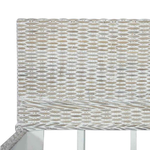 vidaXL Πλαίσιο Κρεβατιού Γκρι 140 x 200 εκ. από Φυσικό Ρατάν