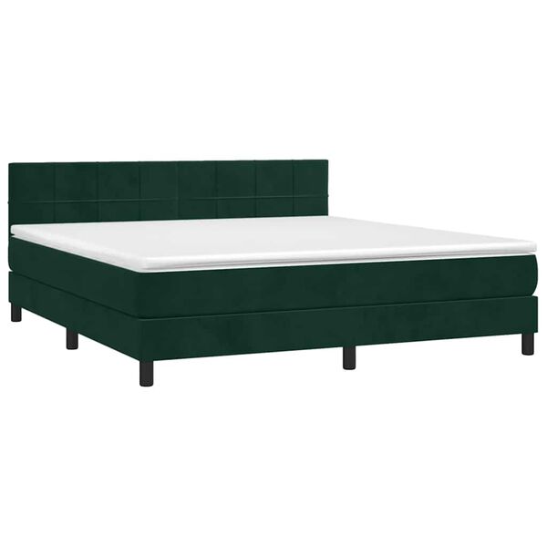 vidaXL &Kappa;&rho;&epsilon;&beta;ά&tau;&iota; Boxspring &mu;&epsilon; &Sigma;&tau;&rho;ώ&mu;&alpha; &Sigma;&kappa;&omicron;ύ&rho;&omicron; &Pi;&rho;ά&sigma;&iota;&nu;&omicron; 160x200&epsilon;&kappa;. &Beta;&epsilon;&lambda;&omicron;ύ&delta;&iota;&nu;&omicron;