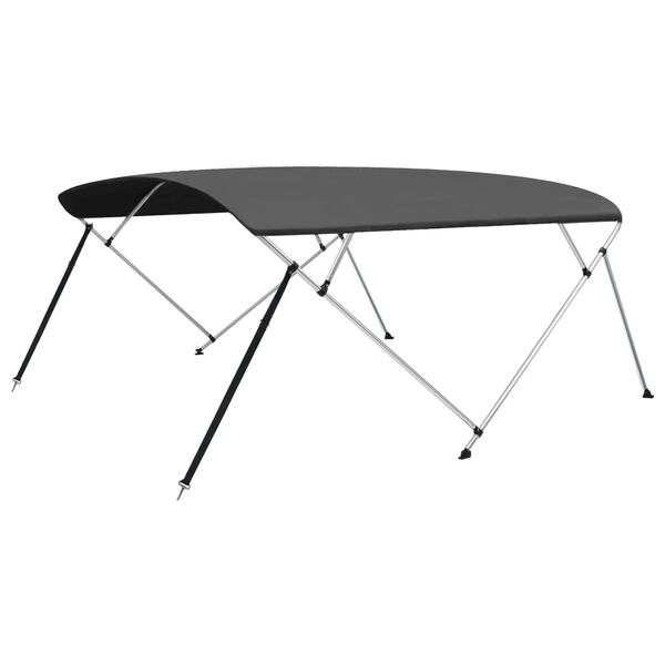 vidaXL Τέντα Σκάφους με 4 Αψίδες Ανθρακί 243x(230-244)x137 εκ.