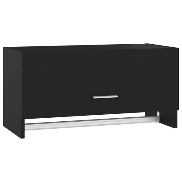 vidaXL Ντουλάπα Μαύρη 70 x 32,5 x 35 εκ. από Επεξ. Ξύλο