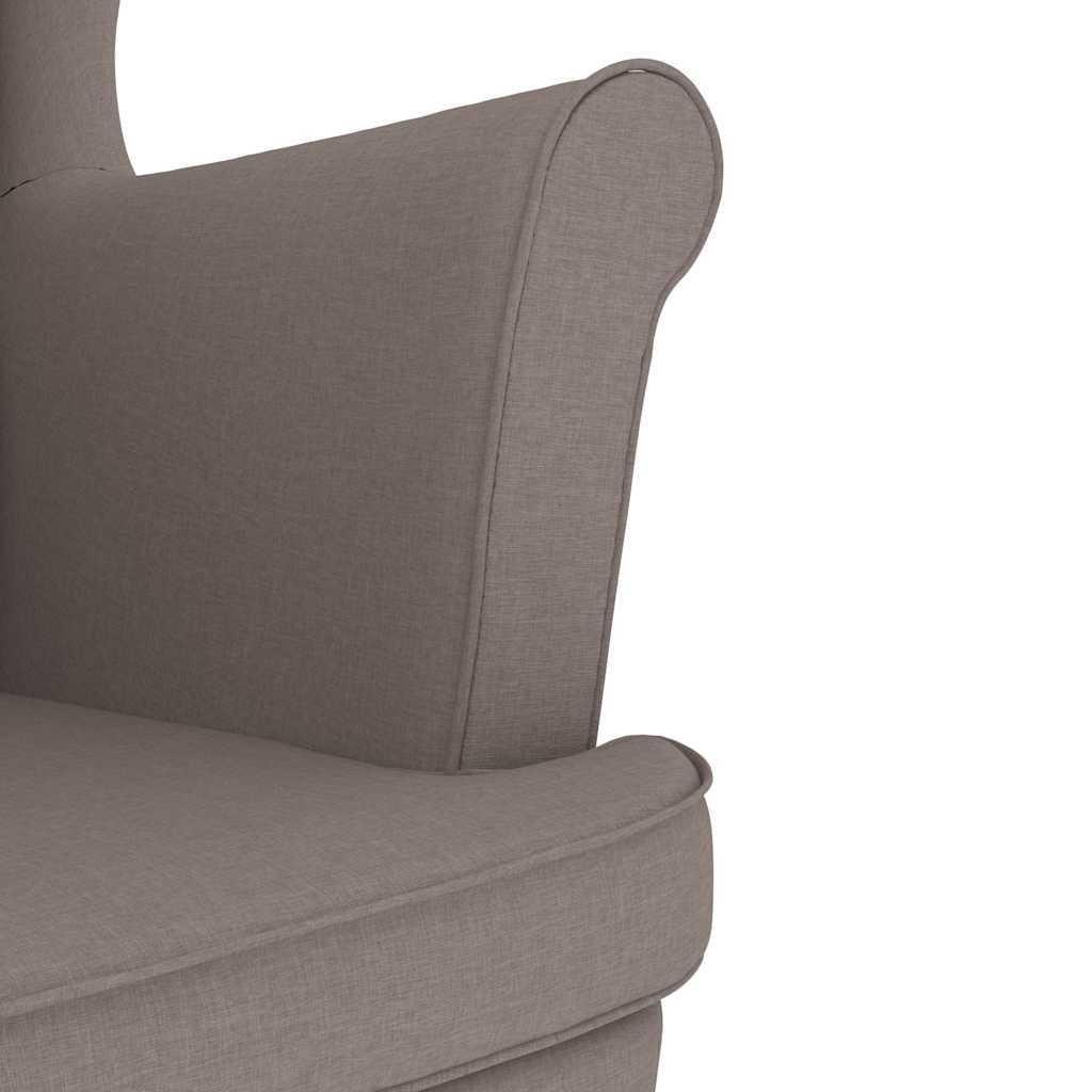 vidaXL πολυθρόνα Taupe 74x84x100 cm Ύφασμα