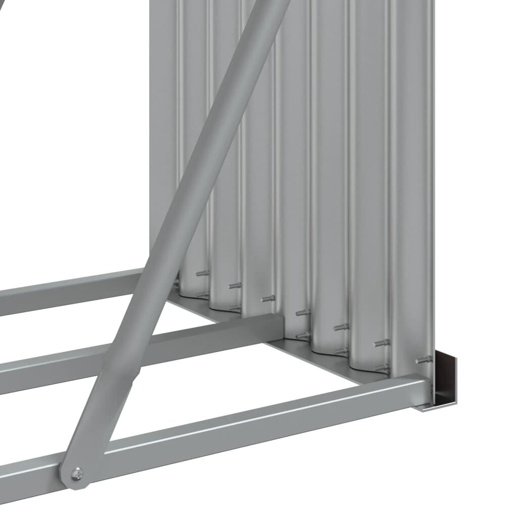 vidaXL Ξυλοθήκη Ανθρακί 180x45x100 εκ. από Γαλβανισμένο Ατσάλι