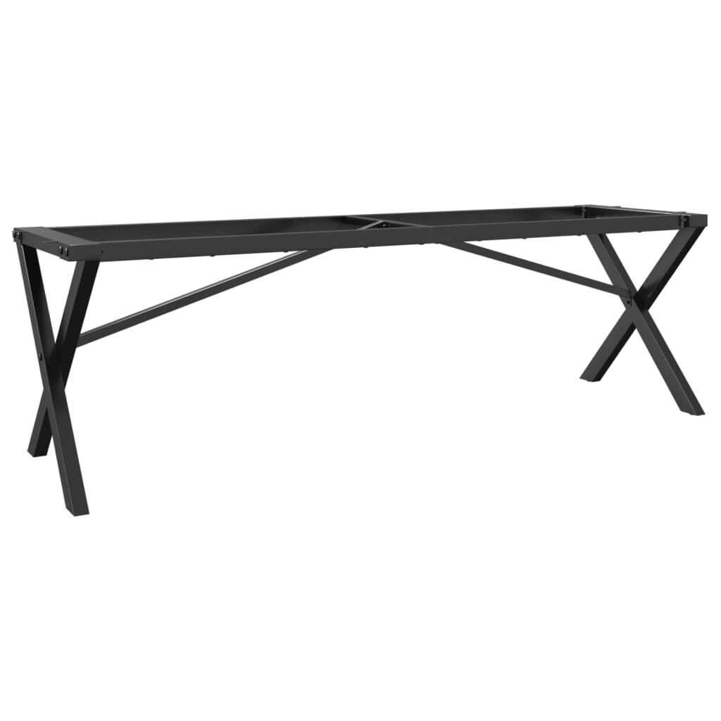 vidaXL Πόδια Τραπεζιού Σαλονιού σε Σχήμα «Χ» 140x30x43 εκ. Ατσάλι
