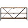 vidaXL Τραπέζι Κονσόλα Sonoma Δρυς 160x30x75 εκ. Επεξ. Ξύλο/Σίδηρος