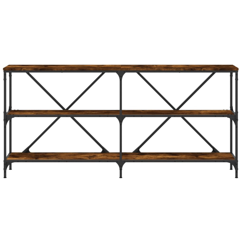 vidaXL Τραπέζι Κονσόλα Sonoma Δρυς 160x30x75 εκ. Επεξ. Ξύλο/Σίδηρος