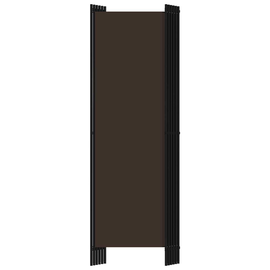 vidaXL Διαχωριστικό Δωματίου με 6 Πάνελ Καφέ 300 x 180 εκ.