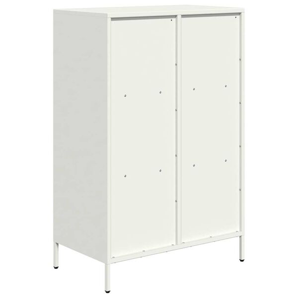 vidaXL Ντουλάπα Λευκό 68x39x103,5 εκ. από Χάλυβα