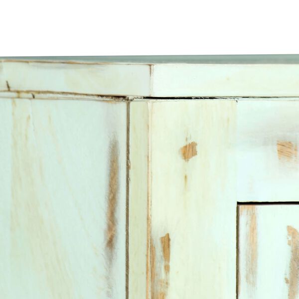 vidaXL Ντουλάπι Γαλάζιο 110 x 35 x 70 εκ. από Μασίφ Ξύλο Μάνγκο