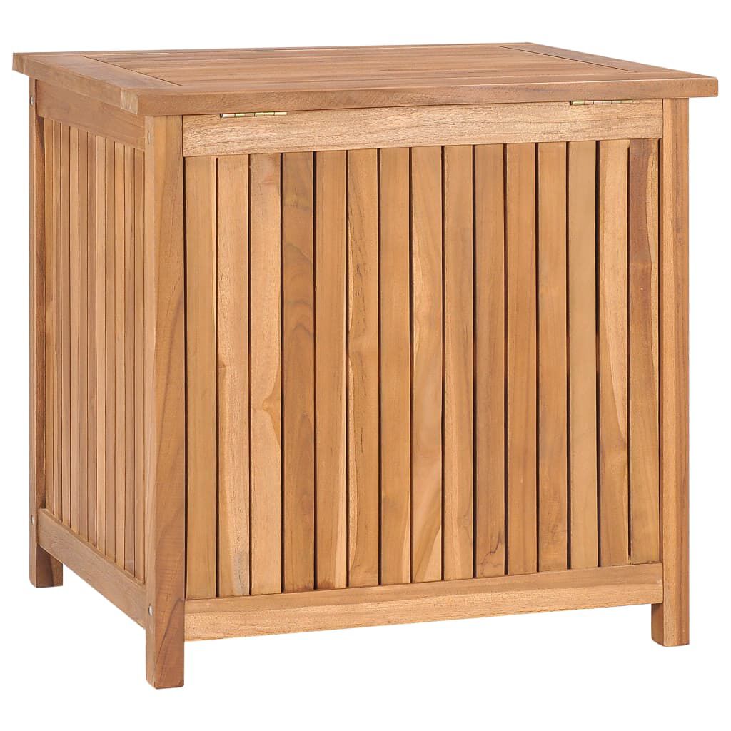 vidaXL Μπαούλο Αποθήκευσης Κήπου 120 x 50 x 58 εκ. από Μασίφ Ξύλο Teak