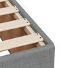 vidaXL Κρεβάτι Boxspring με Στρώμα Ανοιχτό Γκρι 140x190 εκ. Υφασμάτινο