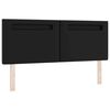 vidaXL Κρεβάτι με Στρώμα με στρώμα Μαύρο 160 x 200 cm Τεχνητό δέρμα