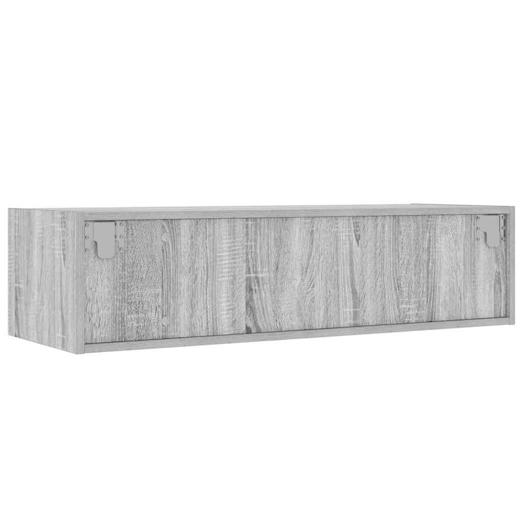 vidaXL Έπιπλο Τηλεόρασης με LED Γκρι Sonoma 100X35,5x25 εκ.
