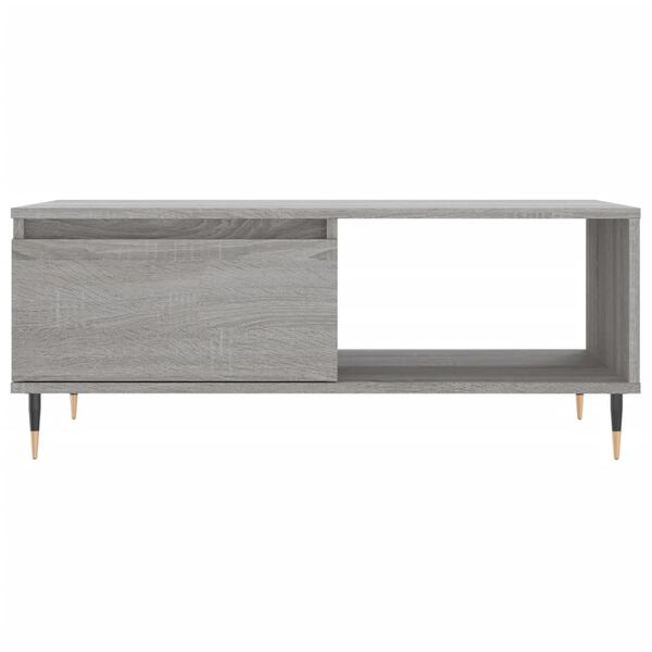 vidaXL Τραπεζάκι Σαλονιού Γκρι Sonoma 90x50x36,5εκ. Επεξεργασμένο Ξύλο