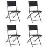 vidaXL Καρέκλες Εξωτερικού Χώρου Πτυσσόμενες 4 τεμ. Ατσάλι/Textilene