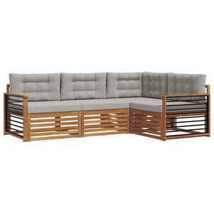 vidaXL &Sigma;&epsilon;&iota;&rho;ά &Kappa;&alpha;&nu;&alpha;&pi;έ &Epsilon;&xi;&omega;&tau;&epsilon;&rho;&iota;&kappa;&omicron;ύ 4 pcs &Phi;&upsilon;&sigma;&iota;&kappa;ό &kappa;&alpha;&iota; &Alpha;&nu;&omicron;&iota;&chi;&tau;ό &Gamma;&kappa;&rho;&iota;