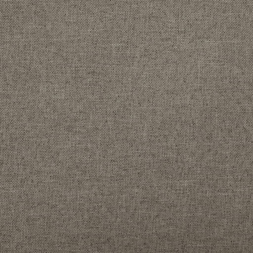 vidaXL Πάγκος Αποθήκευσης Πτυσσόμενος Taupe 76x38x38 εκ Συνθετικό Λινό