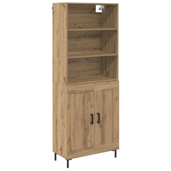 vidaXL Highboard Artisan Oak 69,5 x 34 x 180 &epsilon;&kappa;. &Epsilon;&pi;&epsilon;&xi;&epsilon;&rho;&gamma;&alpha;&sigma;&mu;έ&nu;&omicron; &xi;ύ&lambda;&omicron;