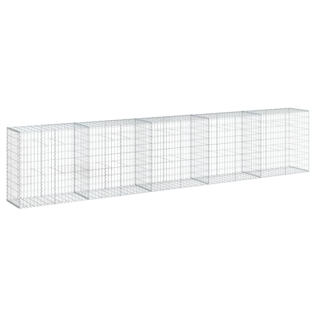 vidaXL Συρματοκιβώτιο με Κάλυμμα 500x50x100εκ. από Γαλβανισμένο Χάλυβα