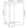 vidaXL Βοηθητικό Τραπέζι Γκρι Sonoma 40x30x60 εκ. Επεξεργασμένο Ξύλο