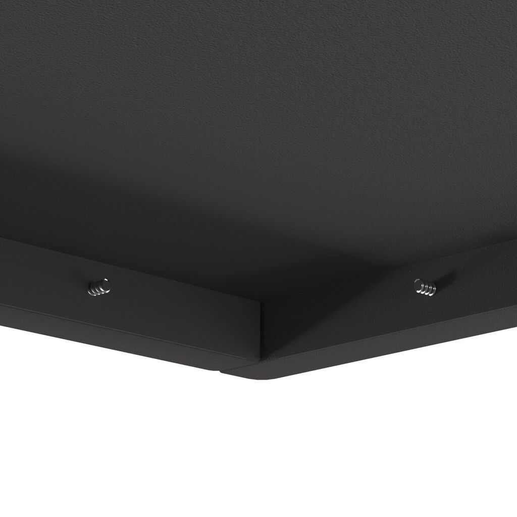 vidaXL Τετράγωνη Μαύρη Εστία Φωτιάς 80x80x40 εκ. από Ατσάλι